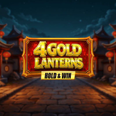 4 Gold Lanterns Hold & Win