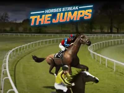 Horses Streak The Jumps