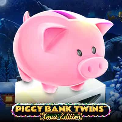 Piggy Bank Twins Xmas