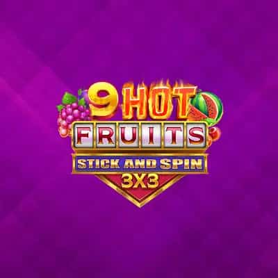 9 Hot Fruits Stick and Spin 3x3