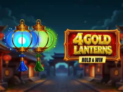 4 Gold Lanterns Hold & Win